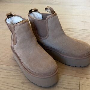 UGG Women's Brown Platform Winter Boots